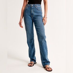 Abercrombie & Fitch 90s Ultra High Rise Straight Curve Love Jeans